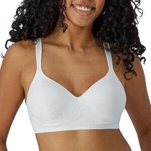 Bali White Women's Wireless Bra DF3463, Comfort Revolution Full-Coverage